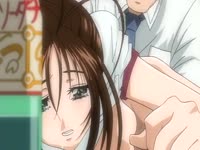 Pervert doctor on a hot hentai lesbian sex